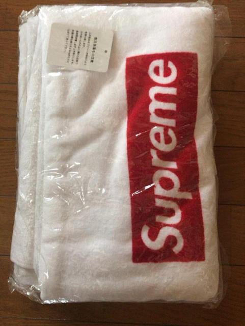 Supreme Box Logo Beach Towel r[`^I 20th  uh 