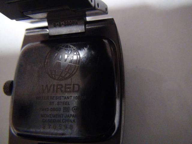 ワイアード クォーツ 電池切れ!。 < 男性アクセサリー/時計  ワイアード クォーツ 電池切れ!。 < 男性アクセサリー/時計の