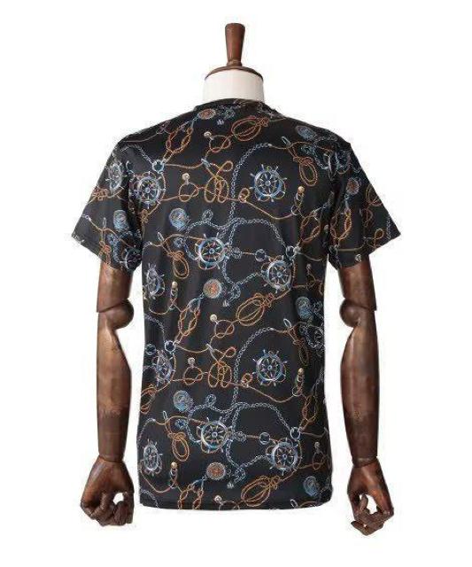 3Lサイズ!2枚セット!男際立つ!男気!溢れる!チェーン柄!光沢感ある!ツルサラ!ストレッチ素材Vネック!半袖!Tインナーシャツ! < 男性ファッション  3Lサイズ!2枚セット!男際立つ!男気!溢れる!チェーン柄!光沢感ある!ツルサラ!ストレッチ素材Vネック!半袖!Tインナーシャツ! < 男性ファッションの