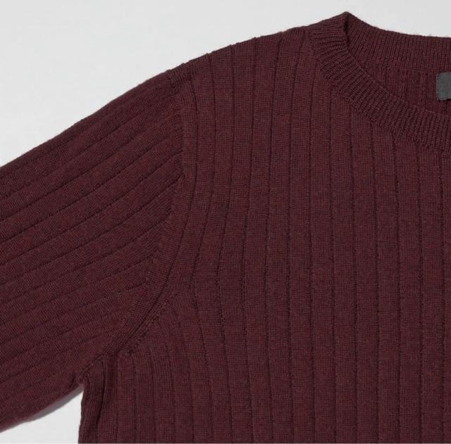 UNIQLO×ジル・サンダー3Dエクストラファインメリノリブワンピース < ブランド UNIQLO×ジル・サンダー3Dエクストラファインメリノリブワンピース < ブランドの