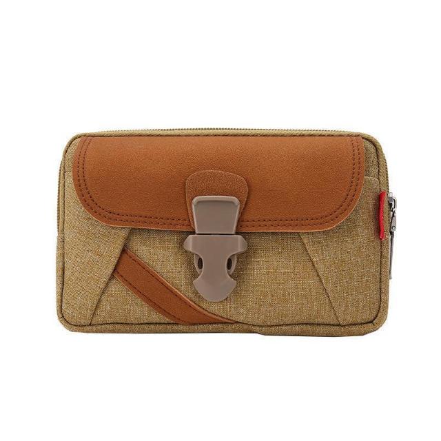 新品■スマホケース ゴルフ デジカメなど◆2way ウエストポーチ バッグ Wポケット◆ブラウン×カーキベージュ < 男性ファッション  新品■スマホケース ゴルフ デジカメなど◆2way ウエストポーチ バッグ Wポケット◆ブラウン×カーキベージュ < 男性ファッションの