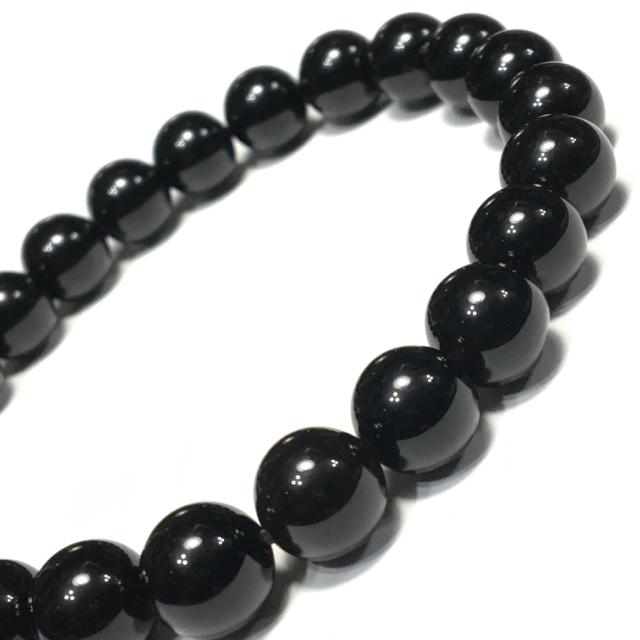 《No.010》送料込み?? チベット産 黒水晶モリオン 内径17cm < 男性アクセサリー/時計  《No.010》送料込み?? チベット産 黒水晶モリオン 内径17cm < 男性アクセサリー/時計の