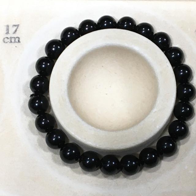 《No.010》送料込み?? チベット産 黒水晶モリオン 内径17cm < 男性アクセサリー/時計  《No.010》送料込み?? チベット産 黒水晶モリオン 内径17cm < 男性アクセサリー/時計の