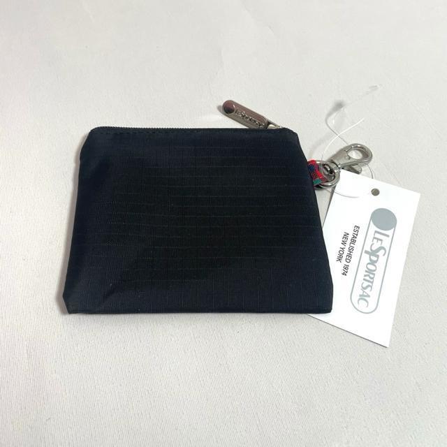 ★新品★LeSportsac レスポートサック ファミリア 黒色 ブラック 小銭入れ コインケース キーコインポーチ 送料無料 < 女性ファッション  ★新品★LeSportsac レスポートサック ファミリア 黒色 ブラック 小銭入れ コインケース キーコインポーチ 送料無料 < 女性ファッションの