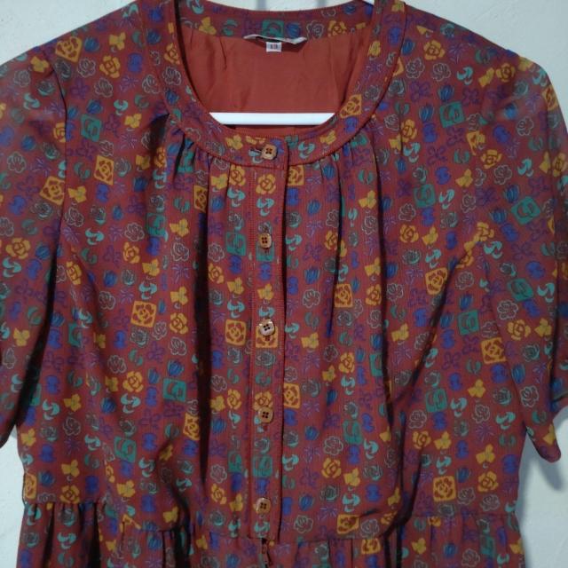 昭和レトロ 花柄半袖ワンピース < 女性ファッション 昭和レトロ 花柄半袖ワンピース < 女性ファッションの