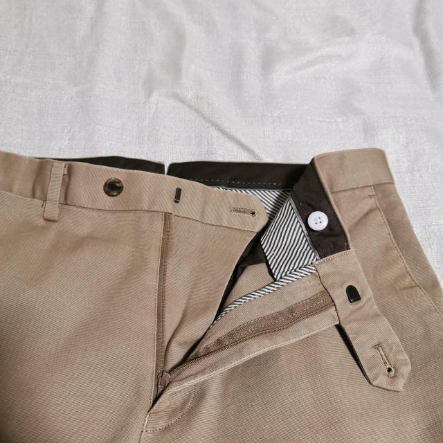 nano universe ベージュ チノパン スラックス ストレート メンズ L ナノ・ユニバース < ブランド  nano universe ベージュ チノパン スラックス ストレート メンズ L ナノ・ユニバース < ブランドの