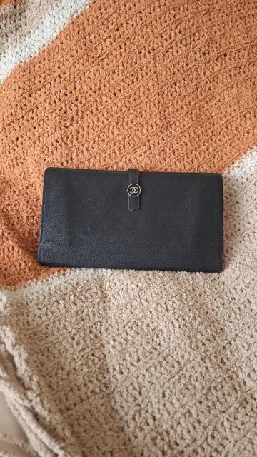 CHANEL ���K�i �����z �V���l�� �R�R�{�^�� �J�[�t ���U�[ ��܂� �u���b�N ���f�B�[�X �����Y �� �u�����h�� 