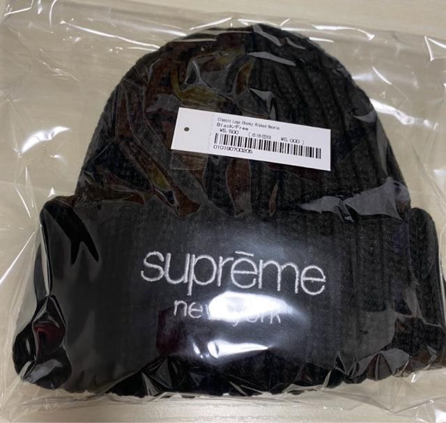 upremeClassic Logo Chunky Ribbed Beanie☆ < ブランド  upremeClassic Logo Chunky Ribbed Beanie☆  < ブランドの