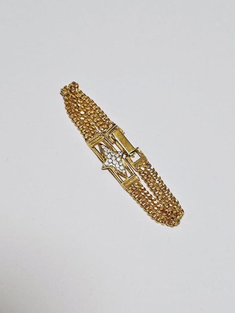 (200) ダイヤ型ラインストーン GOLD喜平チェーン ブレスレット < 女性アクセサリー/時計 (200) ダイヤ型ラインストーン GOLD喜平チェーン ブレスレット < 女性アクセサリー/時計の