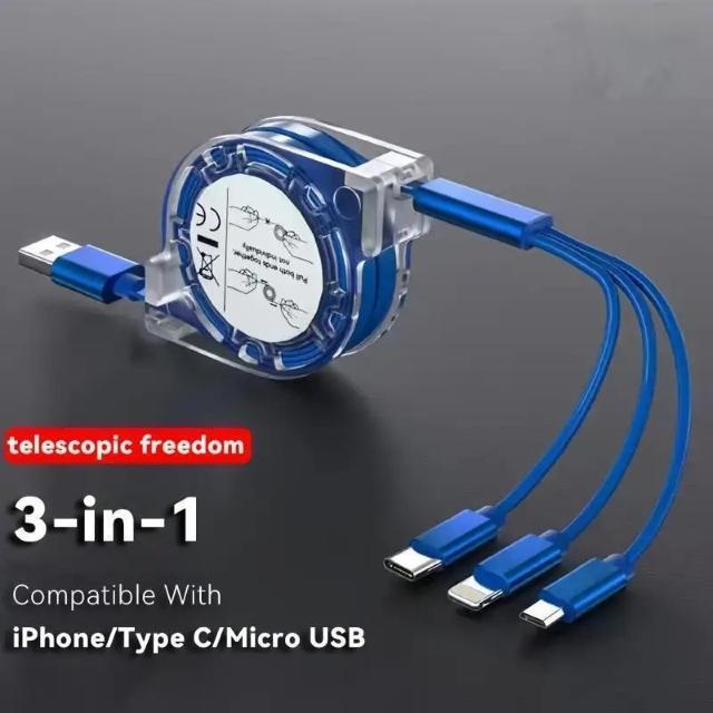 超お買い得590円★MFI 3-in-1 USB充電ケーブル   USBデバイスに対応するユニバーサルポータブル充電器 レッド < 家電/AV  超お買い得590円★MFI 3-in-1 USB充電ケーブル   USBデバイスに対応するユニバーサルポータブル充電器 レッド < 家電/AVの