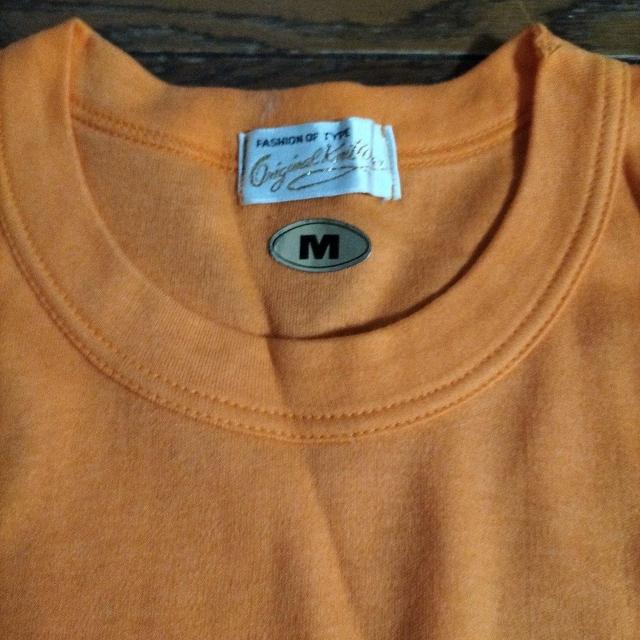Мサイズ 新品 半袖Tシャツ オレンジ < 男性ファッション  Мサイズ 新品 半袖Tシャツ オレンジ < 男性ファッションの