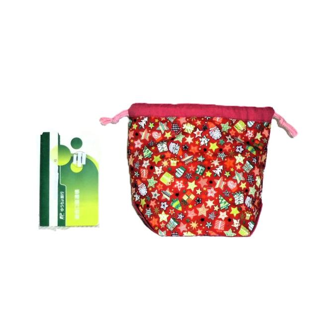 【底マチ幅広巾着】◆Merry Christmas◆クリスマスXmas◆サンタクロース・ミトン・プレゼント×赤地◆ < 女性ファッション 【底マチ幅広巾着】◆Merry Christmas◆クリスマスXmas◆サンタクロース・ミトン・プレゼント×赤地◆ < 女性ファッションの