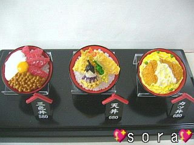 ぷちサンプルフィギュア どんぶり専門店3点セット ケース付 < ホビー  ぷちサンプルフィギュア どんぶり専門店3点セット ケース付 < ホビーの