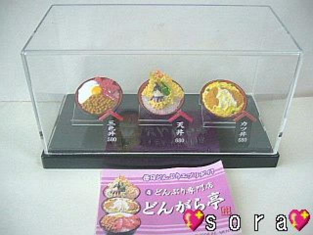 ぷちサンプルフィギュア どんぶり専門店3点セット ケース付 < ホビー  ぷちサンプルフィギュア どんぶり専門店3点セット ケース付 < ホビーの