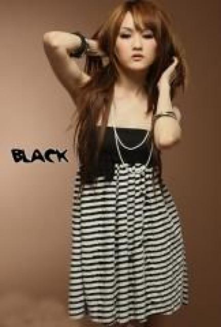 大人気♪キュートSexyガーリー リボン ボーダー柄 ベアワンピ < 女性ファッション  大人気♪キュートSexyガーリー リボン ボーダー柄 ベアワンピ  < 女性ファッションの