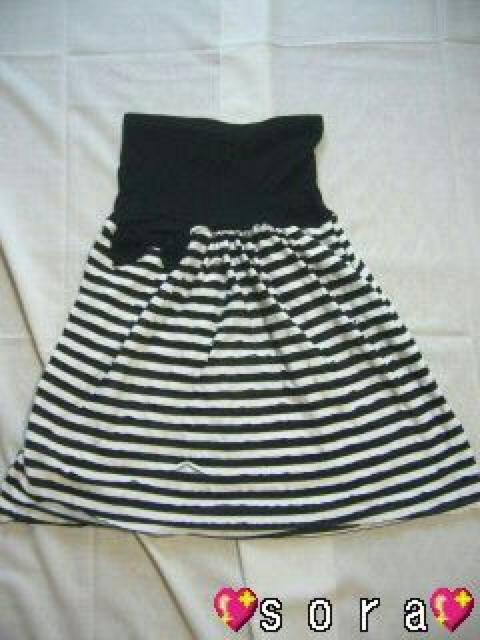 大人気♪キュートSexyガーリー リボン ボーダー柄 ベアワンピ < 女性ファッション  大人気♪キュートSexyガーリー リボン ボーダー柄 ベアワンピ < 女性ファッションの