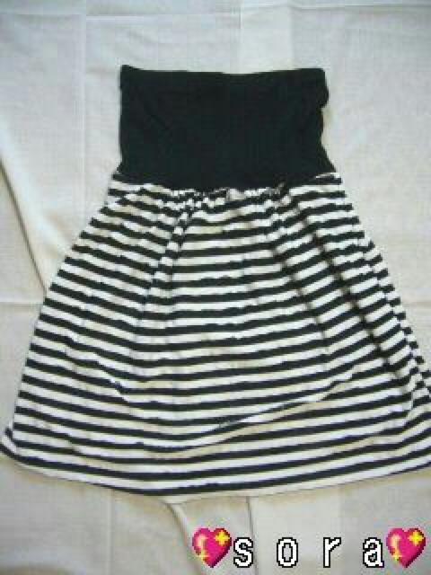 大人気♪キュートSexyガーリー リボン ボーダー柄 ベアワンピ < 女性ファッション  大人気♪キュートSexyガーリー リボン ボーダー柄 ベアワンピ < 女性ファッションの