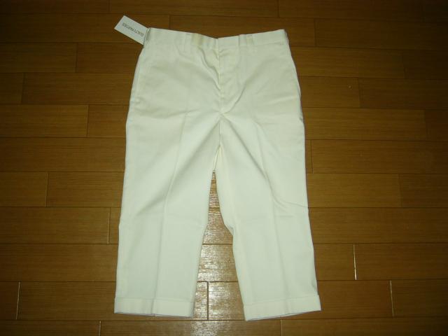 新品 WACKO MARIA ワコマリア 7分丈TCパンツ S 白チノ < ブランド 新品 WACKO MARIA ワコマリア 7分丈TCパンツ S 白チノ < ブランドの