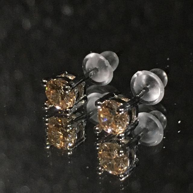 《No.p040》宝石質 天然石シトリン 両耳用ピアス < 女性アクセサリー/時計  《No.p040》宝石質 天然石シトリン 両耳用ピアス  < 女性アクセサリー/時計の