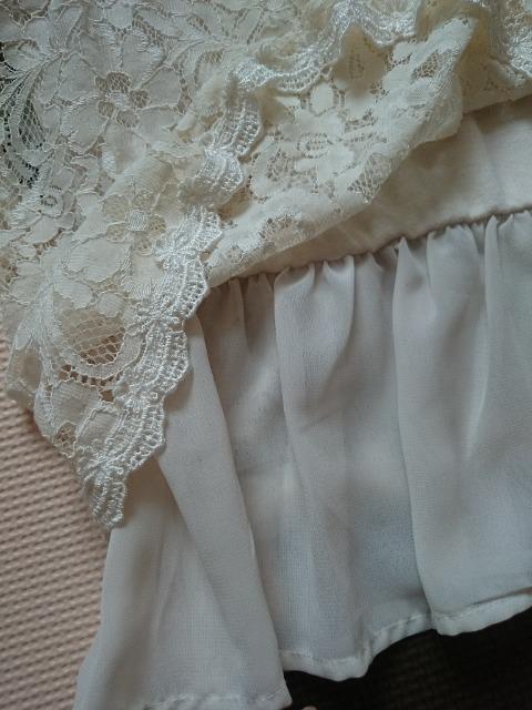 Flor by Rew de Rew☆重ねレースデザイントップス★総レース×ふんわりシフォン☆ < 女性ファッション  Flor by Rew de Rew☆重ねレースデザイントップス★総レース×ふんわりシフォン☆ < 女性ファッションの
