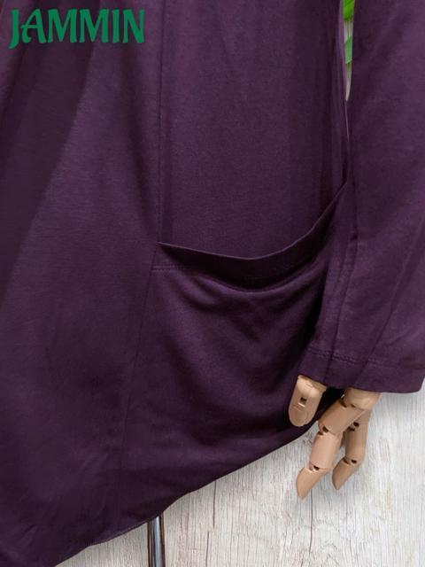 ストレッチカーディガン パープル アジアン スパンデックス エスニック < 女性ファッション  ストレッチカーディガン パープル アジアン スパンデックス エスニック < 女性ファッションの