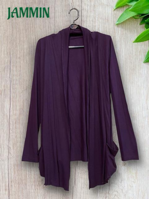 ストレッチカーディガン パープル アジアン スパンデックス エスニック < 女性ファッション  ストレッチカーディガン パープル アジアン スパンデックス エスニック < 女性ファッションの