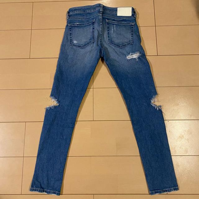 GYDA SIDE KNEE RIPPED スリットスキニーデニムパンツ < ブランド  GYDA SIDE KNEE RIPPED スリットスキニーデニムパンツ < ブランドの