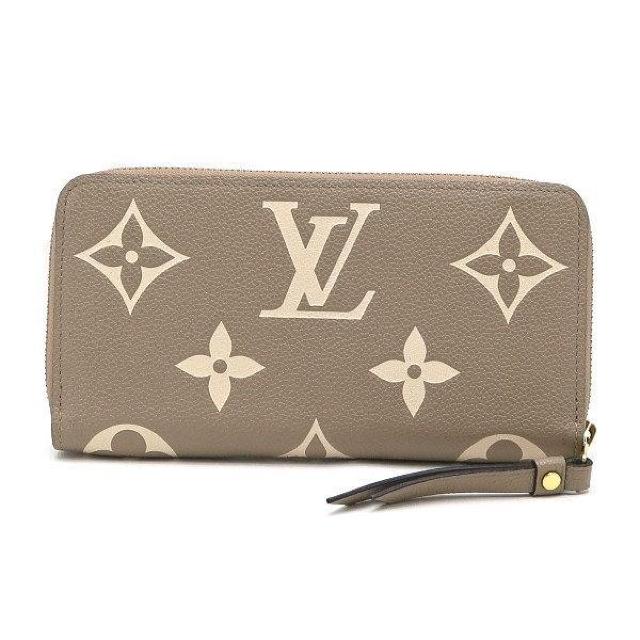 ◆ 本物 美品 ◆ LV ルイヴィトン モノグラム アンプラント バイカラー ジッピーウォレット 長財布 ベージュ系 M69794 < ブランド  ◆ 本物 美品 ◆ LV ルイヴィトン モノグラム アンプラント バイカラー ジッピーウォレット 長財布 ベージュ系 M69794 < ブランドの