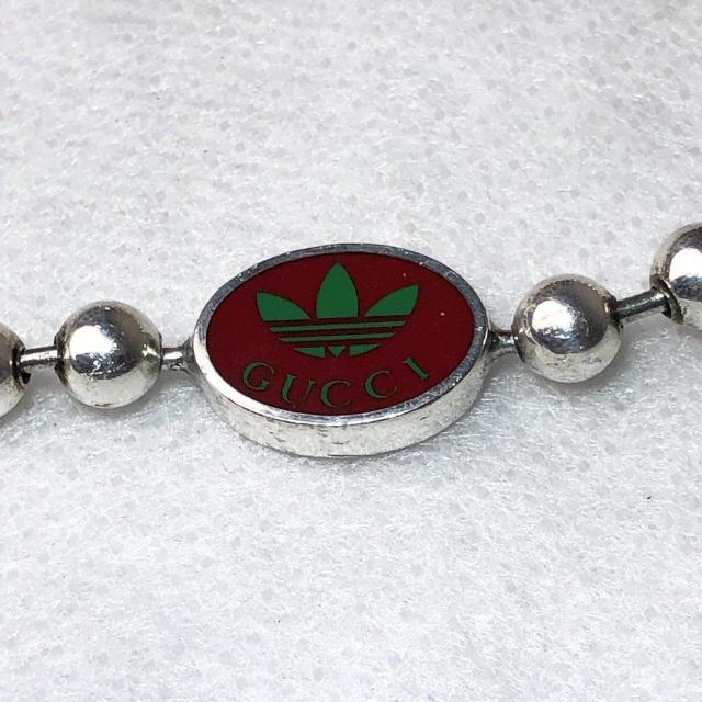 【レア】GUCCI グッチ ブレスレット アディダス コラボ スターリングシルバー SV925 Ag925 < ブランド 【レア】GUCCI グッチ ブレスレット アディダス コラボ スターリングシルバー SV925 Ag925 < ブランドの