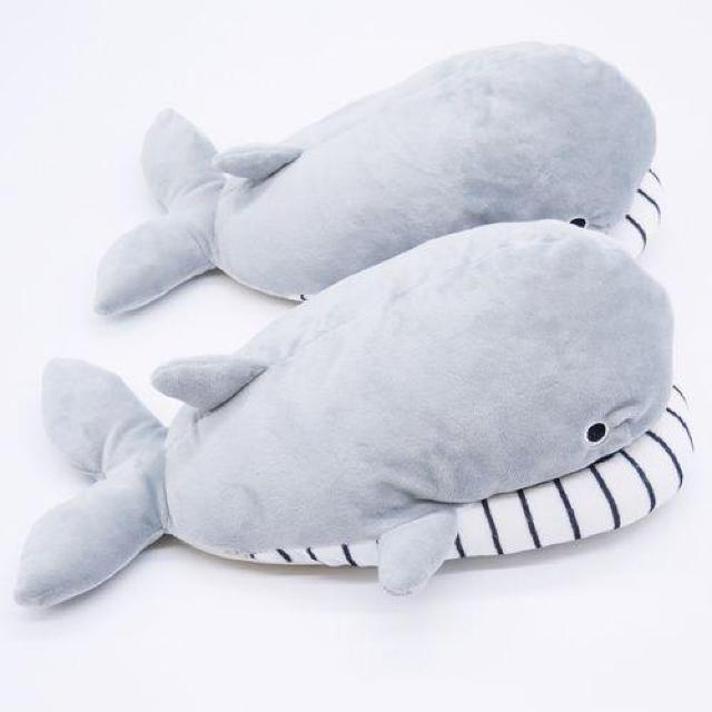 アニマルスリッパ ガブッとハグ くじら < インテリア/ライフ アニマルスリッパ ガブッとハグ くじら < インテリア/ライフの