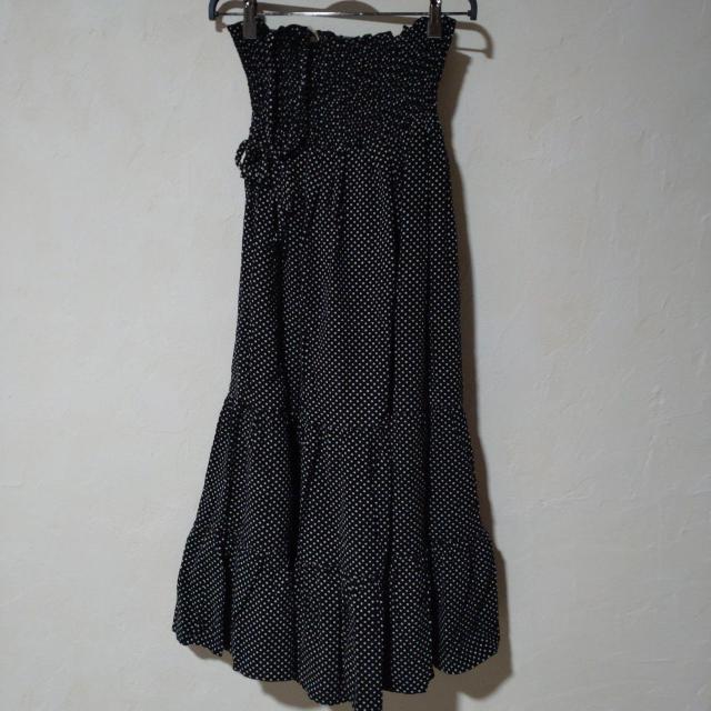 ブラックドット柄キャミソールワンピース < 女性ファッション ブラックドット柄キャミソールワンピース < 女性ファッションの