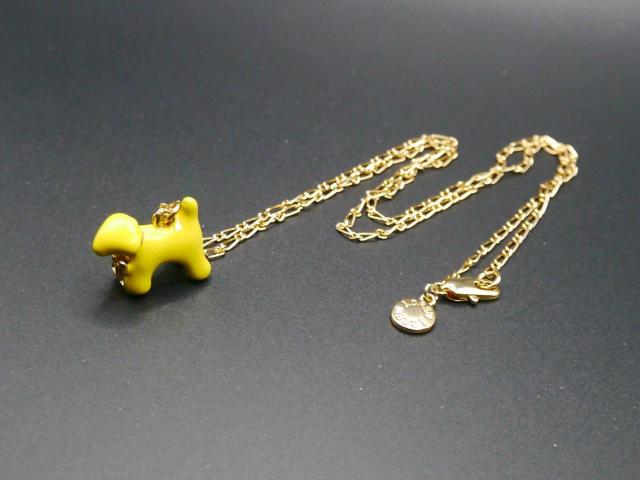 新品 J.CREW アンティーク調犬わんちゃんネックレス 黄色 < ブランド 新品 J.CREW アンティーク調犬わんちゃんネックレス 黄色 < ブランドの