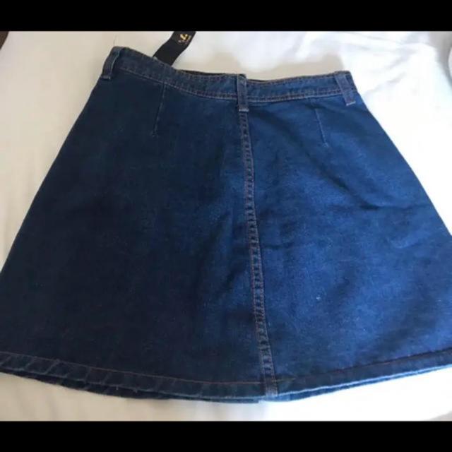 【新品】デニムスカート 膝上丈 < 女性ファッション  【新品】デニムスカート 膝上丈 < 女性ファッションの