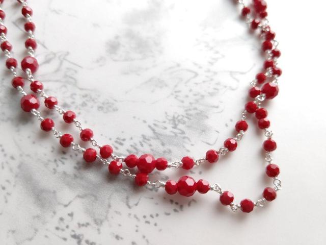 *紅のロングネックレス*SF 22053 < 女性ファッション  *紅のロングネックレス*SF 22053 < 女性ファッションの