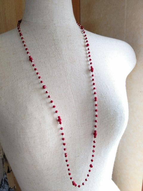 *紅のロングネックレス*SF 22053 < 女性ファッション  *紅のロングネックレス*SF 22053 < 女性ファッションの