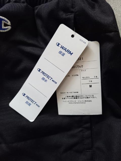 新品!65%オフ、チャンピオン、撥水保温パンツ(黒、撥水、防風、M) < 男性ファッション  新品!65%オフ、チャンピオン、撥水保温パンツ(黒、撥水、防風、M) < 男性ファッションの