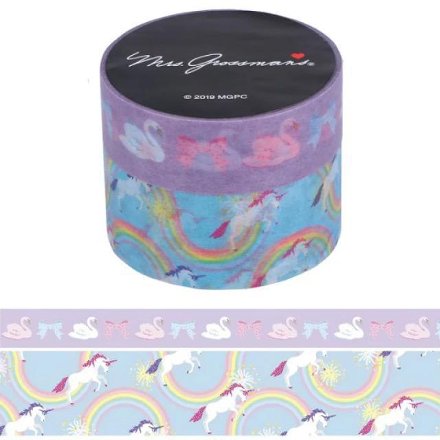 ミセス グロスマン マスキングテープ スワン・ユニコーン 未使用 < インテリア/ライフ  ミセス グロスマン マスキングテープ スワン・ユニコーン 未使用  < インテリア/ライフの