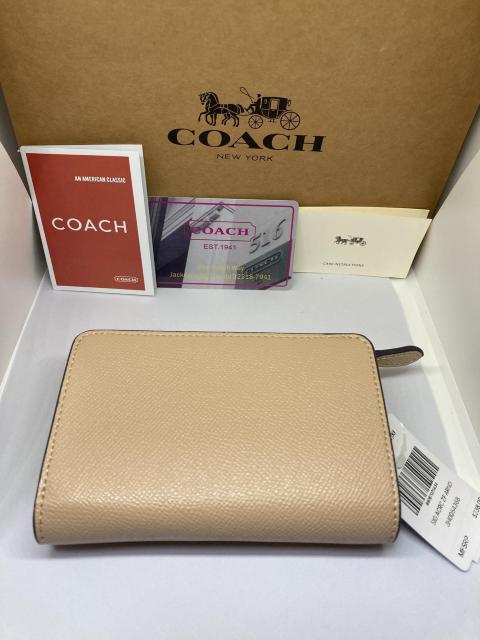 COACH コーチ C6390 二つ折り財布 クロスグレイン ミディアム コーナージップ ウォレット トープ < ブランド  COACH コーチ C6390 二つ折り財布 クロスグレイン ミディアム コーナージップ ウォレット トープ < ブランドの
