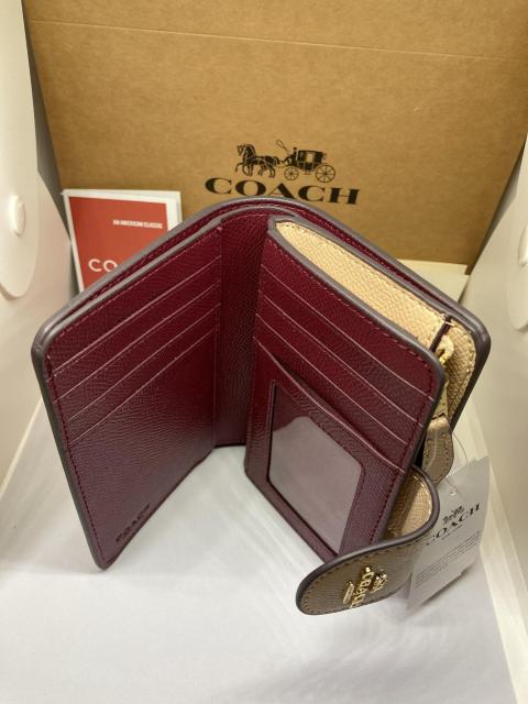 COACH コーチ C6390 二つ折り財布 クロスグレイン ミディアム コーナージップ ウォレット トープ < ブランド  COACH コーチ C6390 二つ折り財布 クロスグレイン ミディアム コーナージップ ウォレット トープ < ブランドの