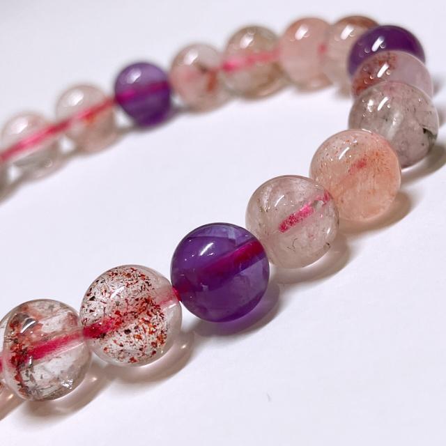 《No.508》スーパーセブンブレスレット@ 7.8o珠 内径15.5p < 女性アクセサリー/時計  《No.508》スーパーセブンブレスレット@ 7.8o珠 内径15.5p < 女性アクセサリー/時計の