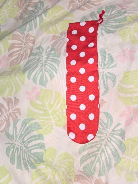 ★新品赤×白ドット柄リコーダー入れ巾着袋 < キッズ/ベビー  ★新品赤×白ドット柄リコーダー入れ巾着袋 < キッズ/ベビーの