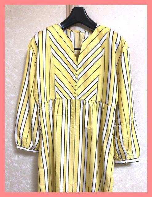 ☆ミルクフェド☆超美品☆サラサラ♪切り替えストライプロングシャツワンピース☆ < ブランド  ☆ミルクフェド☆超美品☆サラサラ♪切り替えストライプロングシャツワンピース☆ < ブランドの