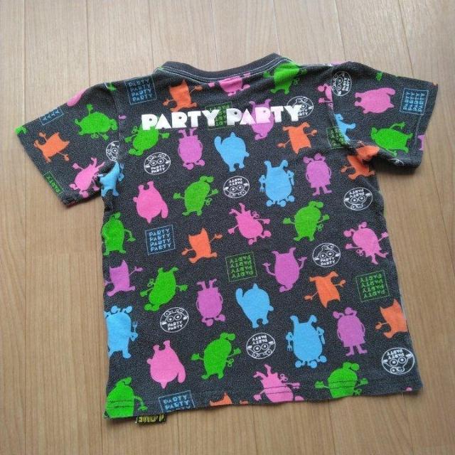 総柄Tシャツ 120 黒 partyparty < ブランド 総柄Tシャツ 120 黒 partyparty < ブランドの