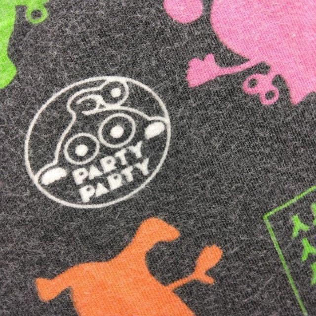 総柄Tシャツ 120 黒 partyparty < ブランド 総柄Tシャツ 120 黒 partyparty < ブランドの