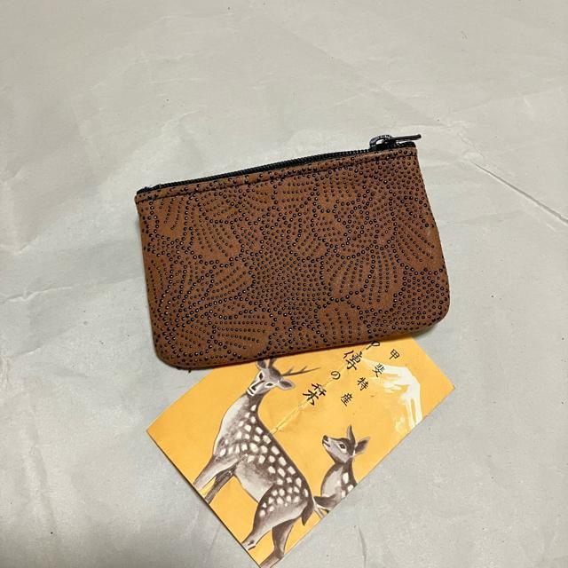 【美品】【甲斐特産】【甲州印伝】 鹿皮 / コインケース (茶) 小銭入れ < 女性ファッション 【美品】【甲斐特産】【甲州印伝】 鹿皮 / コインケース (茶) 小銭入れ < 女性ファッションの