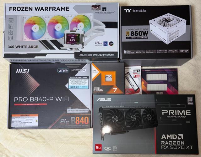 yViQ[~OPCzfXNgbvPC Ryzen7 7800X3D RX9070XT SSD1TB 32GB 850W  PC{/Ӌ@ 
