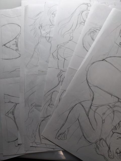 自作イラスト・送料込・未発表・14枚・下絵・ラフ画・A4サイズ・状態悪 < アニメ/コミック/キャラクター 自作イラスト・送料込・未発表・14枚・下絵・ラフ画・A4サイズ・状態悪 < アニメ/コミック/キャラクターの