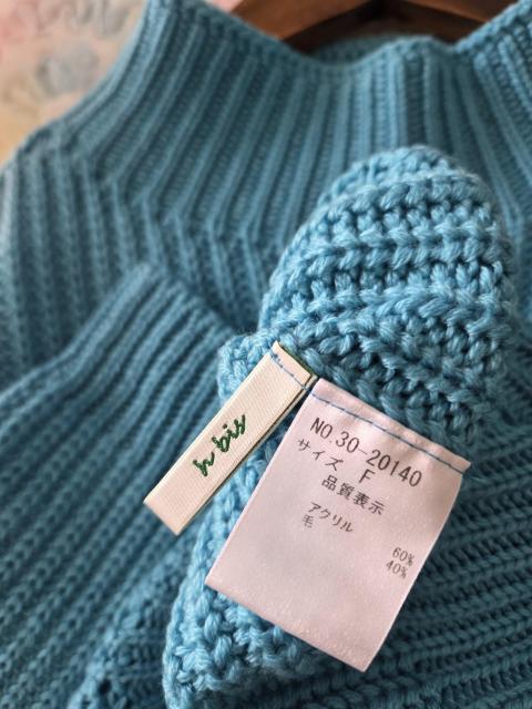 h.bisニット★定価3万♪スカイブルーの日本製ニット♪ < ブランド h.bisニット★定価3万♪スカイブルーの日本製ニット♪ < ブランドの