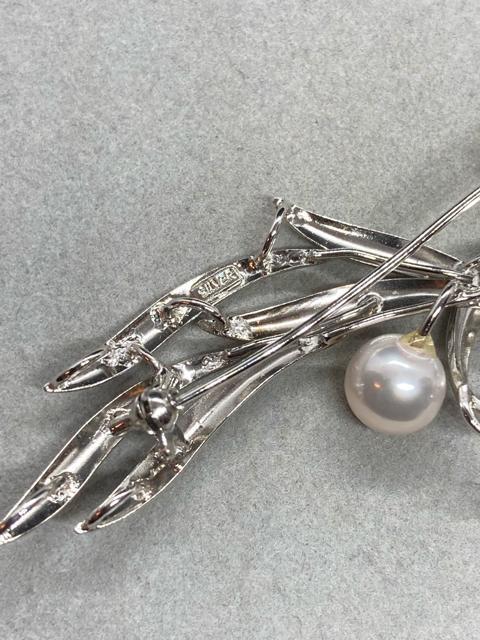 即決 SILVER シルバー パール ブローチ < 女性アクセサリー/時計 即決 SILVER シルバー パール ブローチ < 女性アクセサリー/時計の