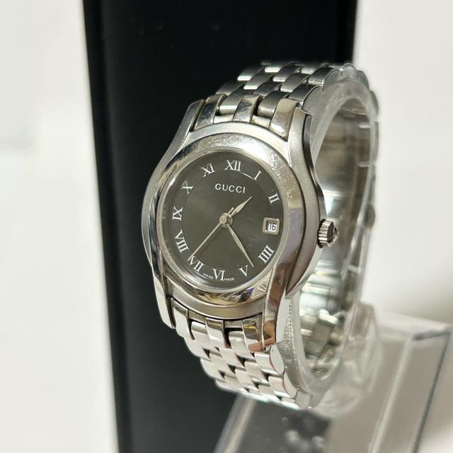 GUCCI グッチ Gクラス 5500L QZ クォーツ ブラック文字盤 レディース